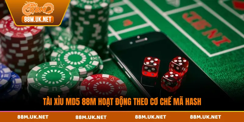 Tài xỉu MD5 88M hoạt động theo cơ chế mã hash